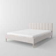 Čalúnená posteľ slim s vertikálnym prešívaním - 10136