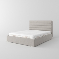 Čalúnená posteľ s horizontálnym prešívaním - 10738