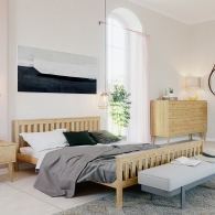 Skandinávská dřevěná postel BERGEN SCANDI - 5