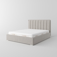 Čalúnená posteľ s vertikálnym prešívaním - 13679