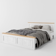 Dřevěná postel ATTICA s dolním čelem - 1