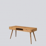 Dubový psací stůl CLASSY na vysokých nohách - 1