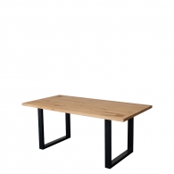 Stôl GRANDE s dubovou doskou v loftovom štýle - 22586