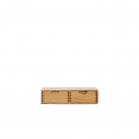 Závěsná dubová skříňka SKY se dvěma zásuvkami - 2