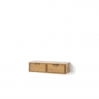 Závěsná dubová skříňka SKY se dvěma zásuvkami - 1