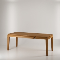 Dubový stôl s profilovanými nohami - 9041